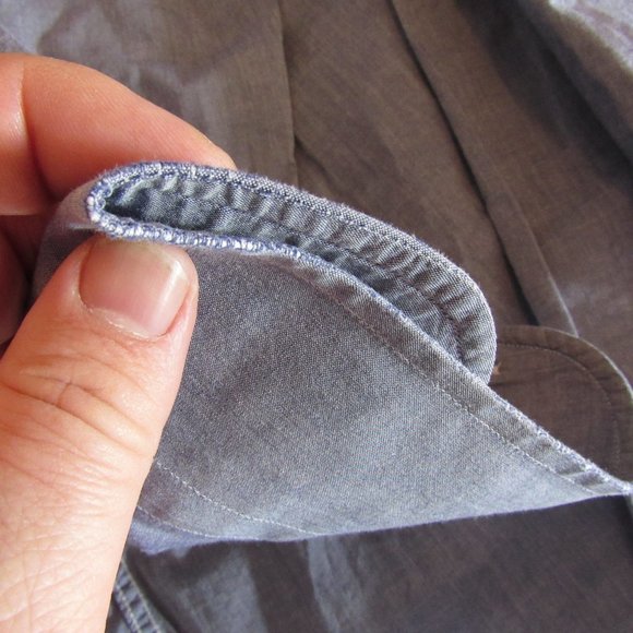 Armani Collezioni Men's Shirt Blue Minor Issues - Picture 8 of 8